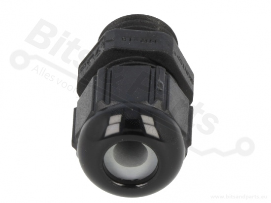Kabelwartel 1-5mm M12 IP68 water-/stofdicht zwart